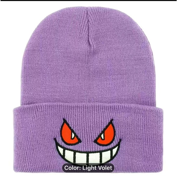 Pokemon Accessories - Pokemon Anime Pokémon Gengar Cosplay Beanie Winter Hat NEW